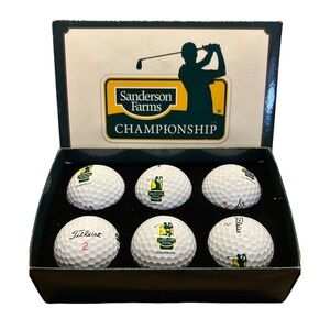 Titleist Golf Balls Sanderson Farms Championship Mississippi 6-Pack White Logo